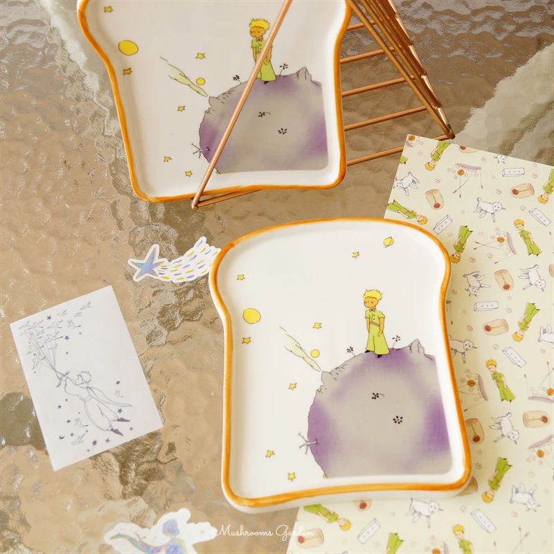 Mushrooms Garden Cute Aesthetic Cartoon Little Prince Ceramic Plate Illustration Breakfast Bread Toast Shape Plate Salad Plate
Mushrooms Garden Cute Aesthetic Cartoon Little Prince Ceramic Plate Illustration Breakfast Bread Toast Shape Plate Salad Plate