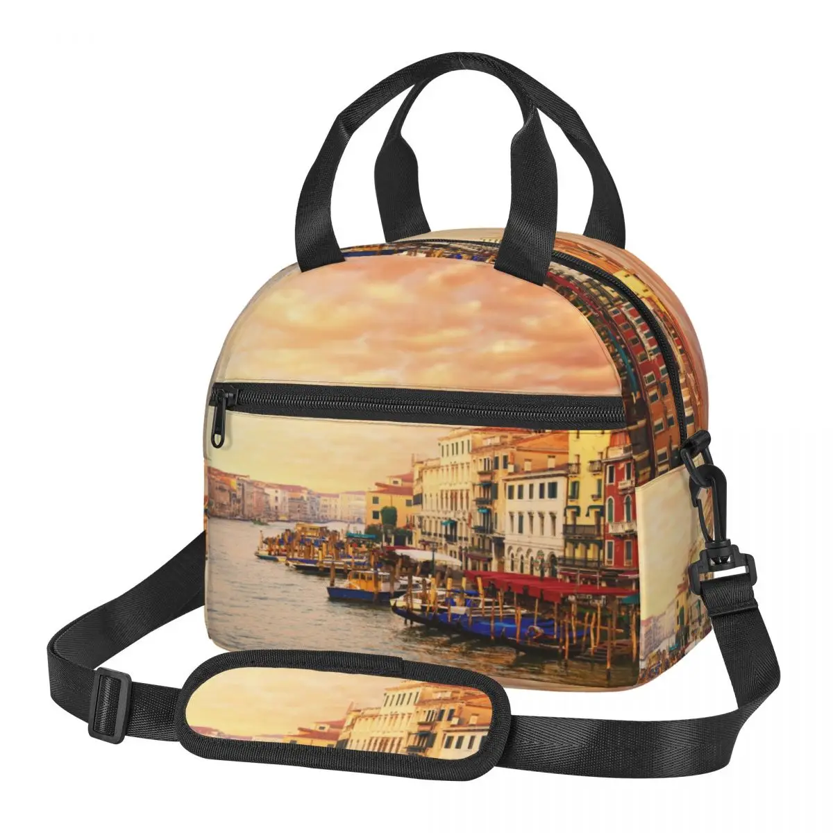 Fresh Cooler Bag Venezia City Italian Landscape Houses Gondollas Portable Thermal Lunch Bag For Women Lunch Box Tote Food Bag
Fresh Cooler Bag Venezia City Italian Landscape Houses Gondollas Portable Thermal Lunch Bag For Women Lunch Box Tote Food Bag