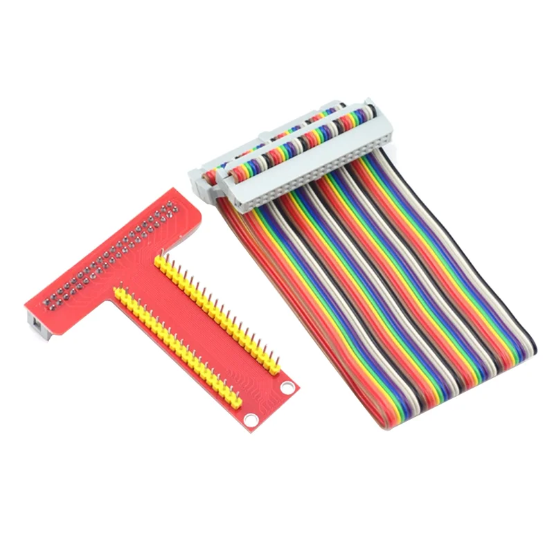 Плата расширения для Raspberry Pi GPIO T-Type + 40-контактный ЦВЕТНОЙ кабель 4B/3B +/ZERO/W
Плата расширения для Raspberry Pi GPIO T-Type + 40-контактный ЦВЕТНОЙ кабель 4B/3B +/ZERO/W