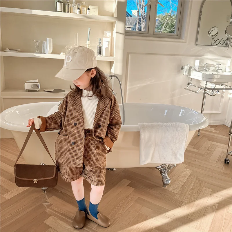 Girls /Boys Suit Coat +Shorts Cotton 2Pcs/Sets 2022 Brown Spring Autumn Thicken Teenager Warm Kid Outdoor Children Clothing
Girls /Boys Suit Coat +Shorts Cotton 2Pcs/Sets 2022 Brown Spring Autumn Thicken Teenager Warm Kid Outdoor Children Clothing