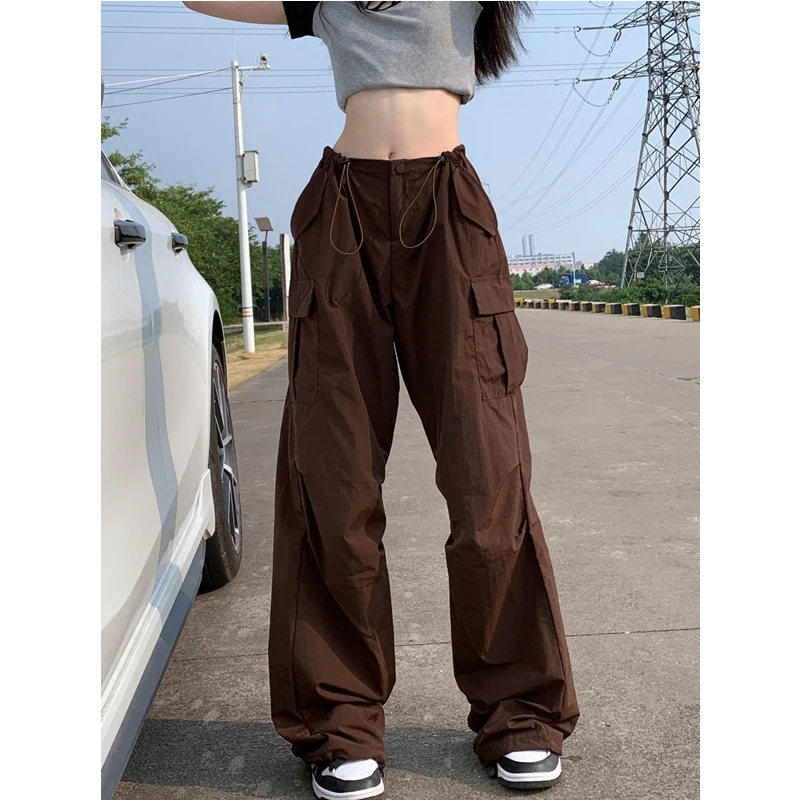 Casual Pants Women's Spring Cargo Pants American Retro Versatile Straight Tube Hanging High waist Loose Wide Leg Pants
Casual Pants Women's Spring Cargo Pants American Retro Versatile Straight Tube Hanging High waist Loose Wide Leg Pants