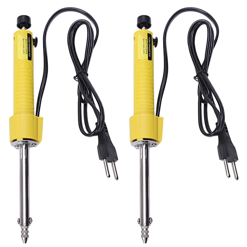 2X Eu Plug Electric Vacuum Solder Sucker Welding Desoldering Pump/Soldering Iron/Removal Solder Iron Pen
2X Eu Plug Electric Vacuum Solder Sucker Welding Desoldering Pump/Soldering Iron/Removal Solder Iron Pen