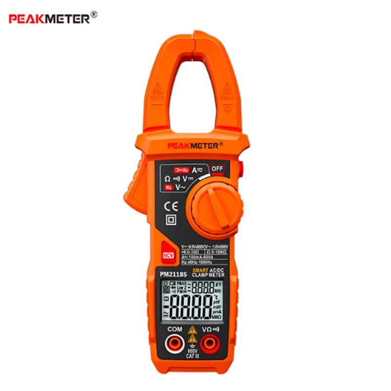 Умный мультиметр PEAKMETER PM2118/PM2118S, измеритель цепи и сопротивления цепи, напряжения постоянного и переменного тока, 600 А, тестер бесконтактного напряжения
Умный мультиметр PEAKMETER PM2118/PM2118S, измеритель цепи и сопротивления цепи, напряжения постоянного и переменного тока, 600 А, тестер бесконтактного напряжения