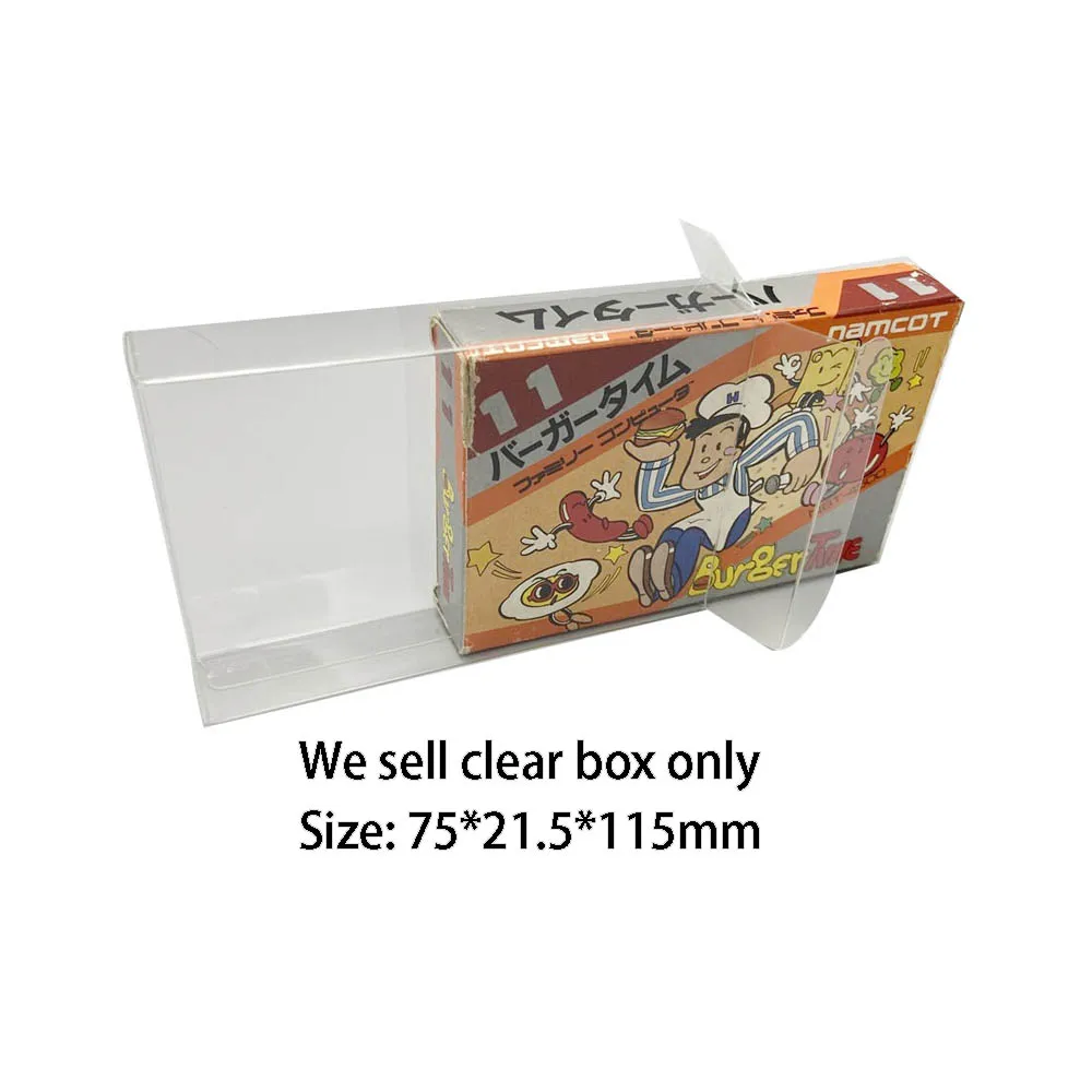 Transparent PET protective cover For FC game card small box storage display box Collection case
Transparent PET protective cover For FC game card small box storage display box Collection case