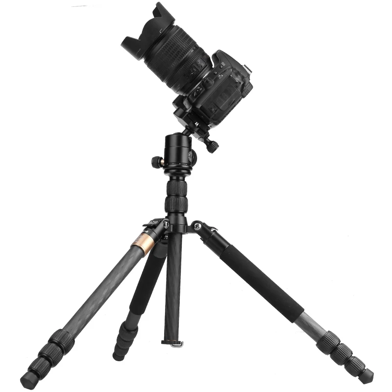 QZSD Q668SC 146CM High Professional Carbon Fiber Camera Tripod Max Load 10KG With Ball Head For DSLR Digital Camera
QZSD Q668SC 146CM High Professional Carbon Fiber Camera Tripod Max Load 10KG With Ball Head For DSLR Digital Camera