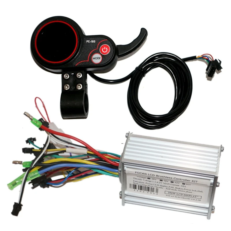 36V 48V 52V 60V 350W 18A Brushless DC Motor Controller Ebike Controller FC100 LCD Display Speedometer
36V 48V 52V 60V 350W 18A Brushless DC Motor Controller Ebike Controller FC100 LCD Display Speedometer