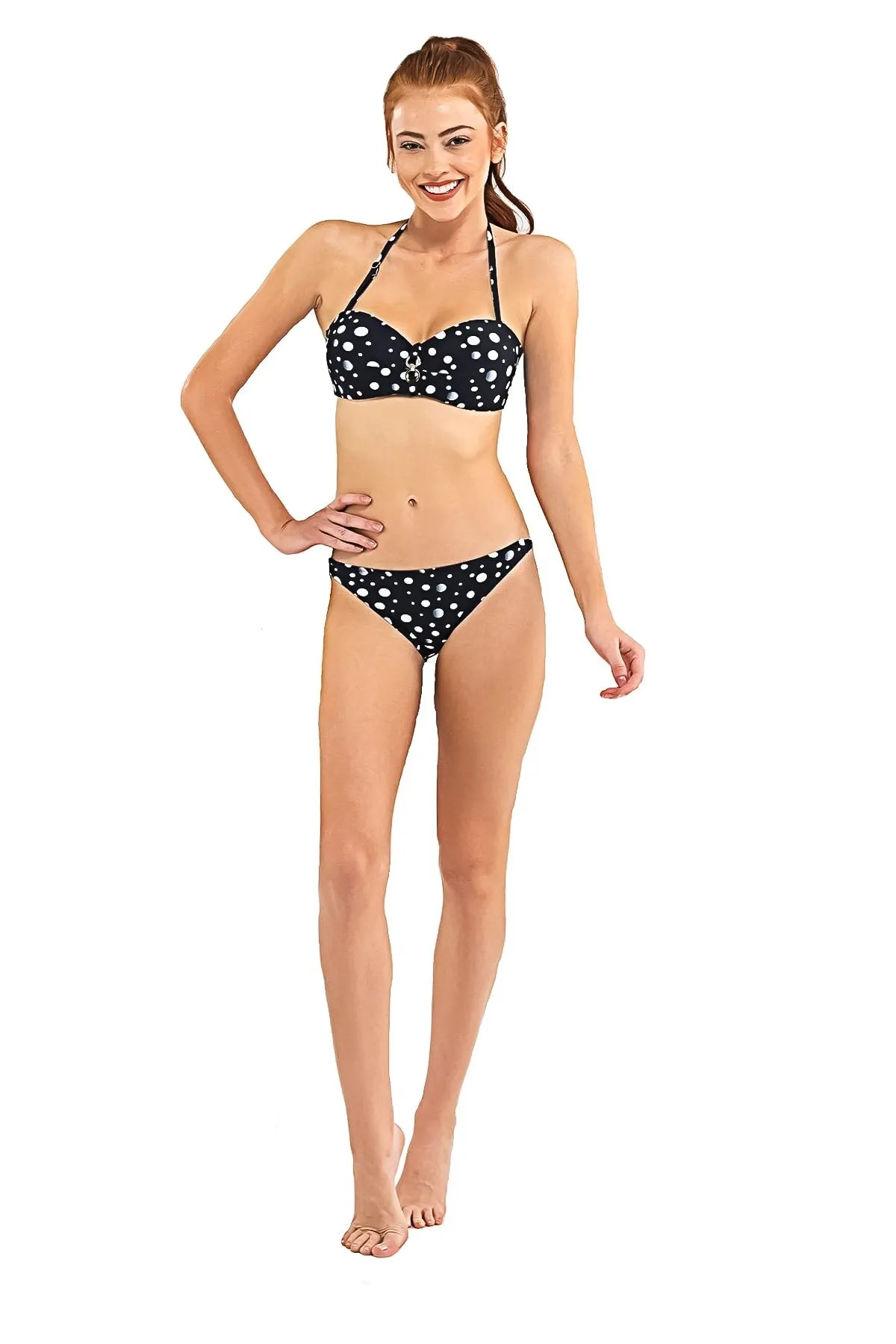 Women's Bikini Unsupported Wireless Strapless Bikini Set Polka Dot Black Swimwear Lady Swimsuit 2022 Summer New Pushup Bikinis
Women's Bikini Unsupported Wireless Strapless Bikini Set Polka Dot Black Swimwear Lady Swimsuit 2022 Summer New Pushup Bikinis