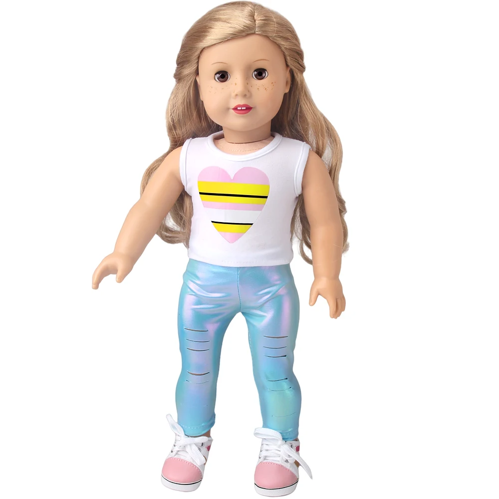 Doll Clothes Rock Tight Suit Shiny Laser Pants 18 Inch American Og Girl Doll 43 CM Reborn Baby Boy Doll DIY Toy Gift c986
Doll Clothes Rock Tight Suit Shiny Laser Pants 18 Inch American Og Girl Doll 43 CM Reborn Baby Boy Doll DIY Toy Gift c986