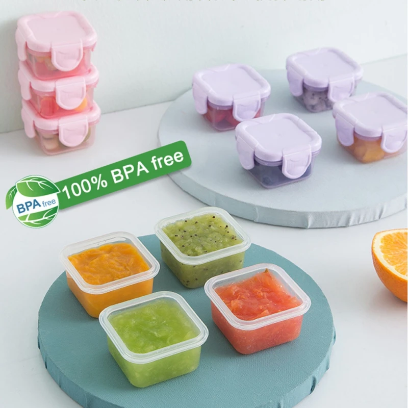 60ML Baby Food Storage BPA Free Containers Fruit Milk Powder Container Kids Snack Box Portable Food Freezer Fresh Cup
60ML Baby Food Storage BPA Free Containers Fruit Milk Powder Container Kids Snack Box Portable Food Freezer Fresh Cup