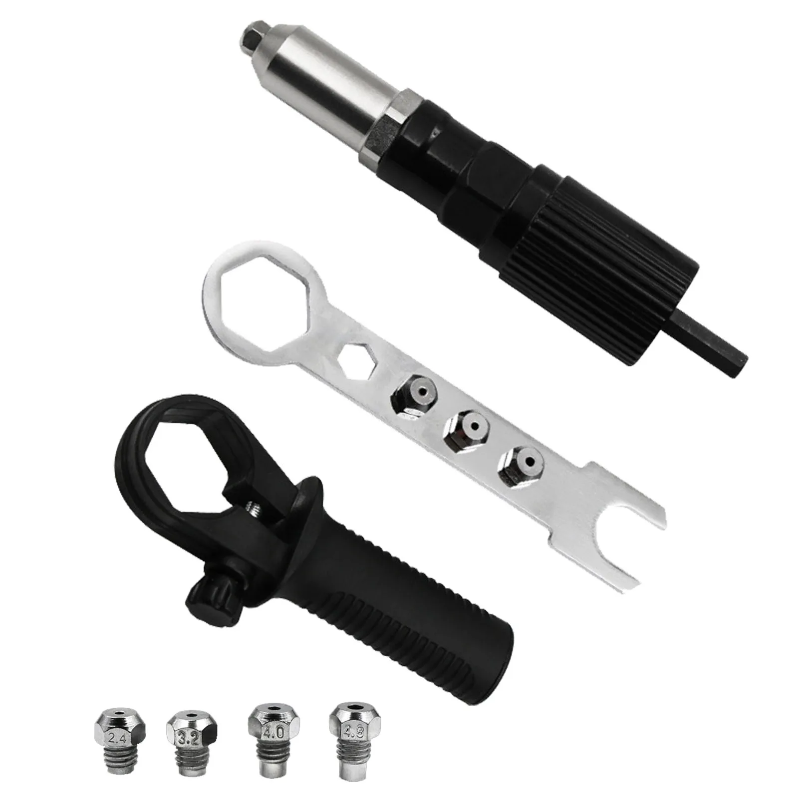 Riveter Adapter Cordless Riveting Drill Tool Kit Electric Riveter Conversion Tool With Convertible Head And Wrench Fits For
Riveter Adapter Cordless Riveting Drill Tool Kit Electric Riveter Conversion Tool With Convertible Head And Wrench Fits For