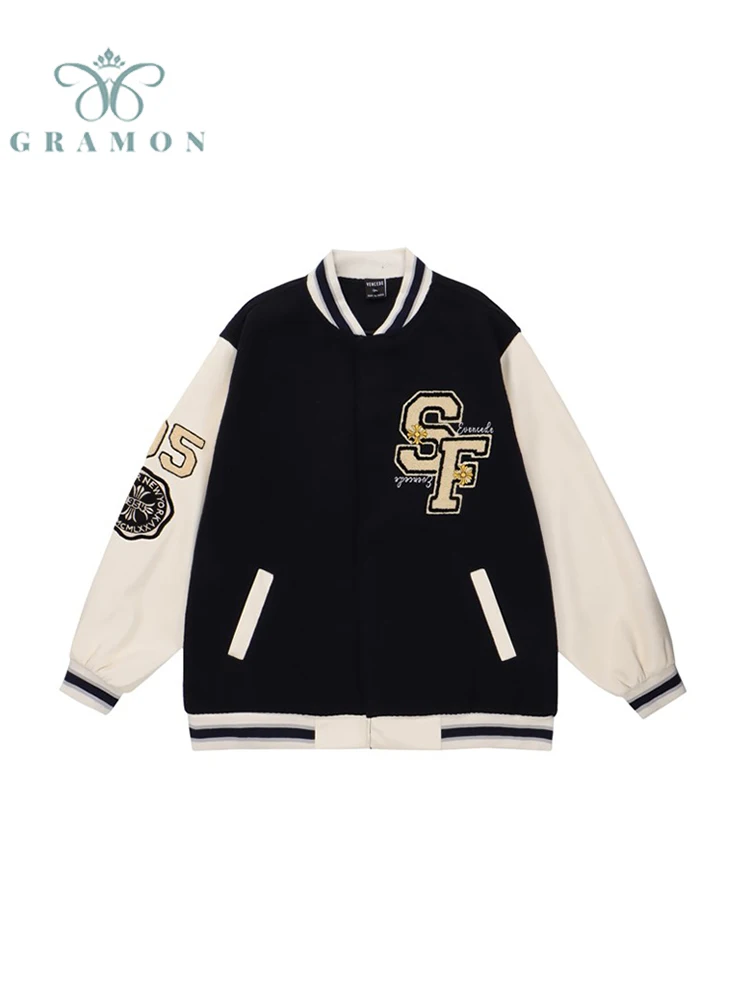 Ins Vintage High Street Winter Baseball Jackets 2022 Woman Autumn Long Sleeve Pu Leather Varsity Jacket Women Loose Y2k Clothes
Ins Vintage High Street Winter Baseball Jackets 2022 Woman Autumn Long Sleeve Pu Leather Varsity Jacket Women Loose Y2k Clothes