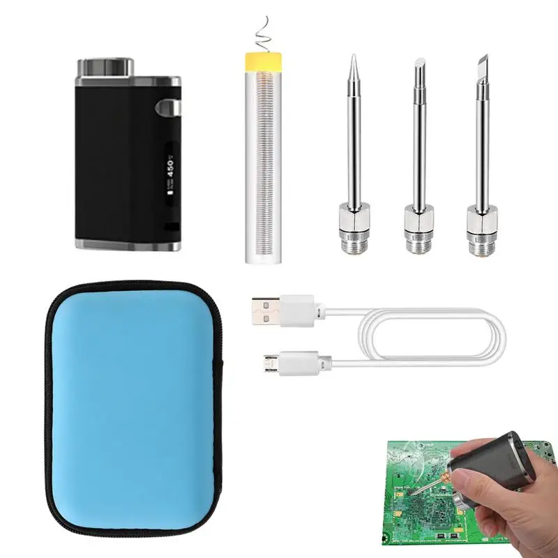 Rechargeable Soldering Iron Wireless Charging Welding Tool 1-75W Controlled And Fast Heating Ceramic Thermostatic Design
Rechargeable Soldering Iron Wireless Charging Welding Tool 1-75W Controlled And Fast Heating Ceramic Thermostatic Design