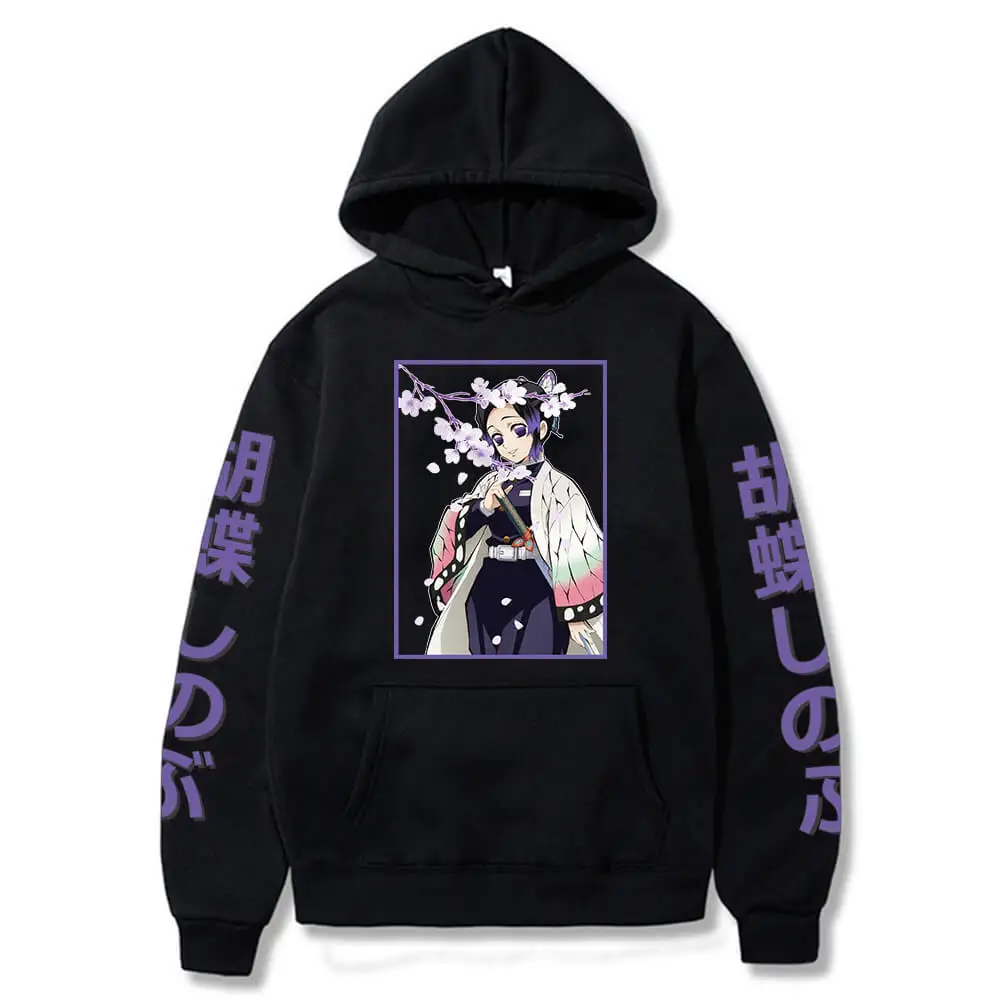 Anime Demon Slayer Kimetsu No Yaiba Hoodie Shinobu Kocho Sweatshirts Cozy Tops Fashion Casual Loose Streetwear Pullover
Anime Demon Slayer Kimetsu No Yaiba Hoodie Shinobu Kocho Sweatshirts Cozy Tops Fashion Casual Loose Streetwear Pullover