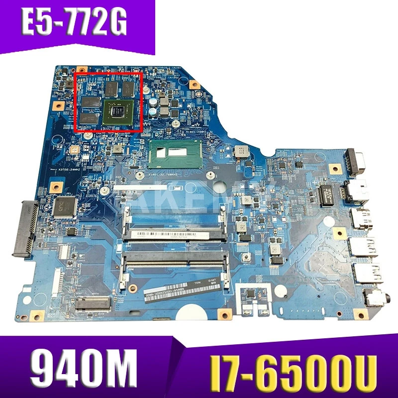 Akemy NBG2C11004 NB.G2C11.004 Main board For acer aspire E5-772G 448.05802.001M laptop motherboard SR2EZ i7-6500U 940M
Akemy NBG2C11004 NB.G2C11.004 Main board For acer aspire E5-772G 448.05802.001M laptop motherboard SR2EZ i7-6500U 940M