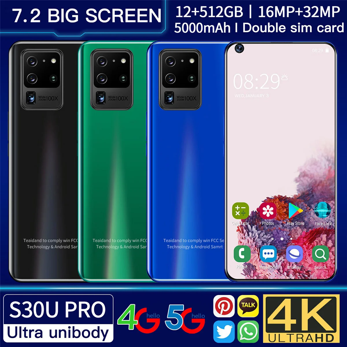 Смартфон глобальная версия S30 U pro, 512 дюйма, 16 + 32 Мп, 12 + 5000 ГБ, Android 10, мА · ч
Смартфон глобальная версия S30 U pro, 512 дюйма, 16 + 32 Мп, 12 + 5000 ГБ, Android 10, мА · ч