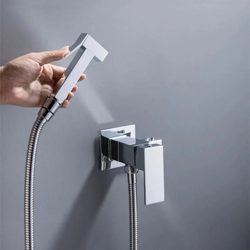 Bidet Cold Hot Mix Sets Brass Hygienic Toilet Bidet Shower Dual Outlet Valve Bathroom Accessory Spring PVC SS Hose Silver/Black
Bidet Cold Hot Mix Sets Brass Hygienic Toilet Bidet Shower Dual Outlet Valve Bathroom Accessory Spring PVC SS Hose Silver/Black