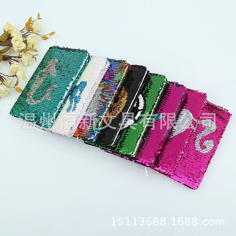 Sequin cloth fish Lin piece flip positioning embroidery mermaid flamingo unicorn notebooks for students korean stationery
Sequin cloth fish Lin piece flip positioning embroidery mermaid flamingo unicorn notebooks for students korean stationery