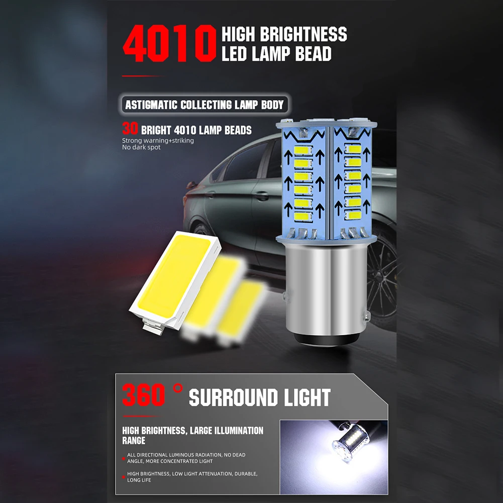 Motorcycle Brake Light Bulb 1157 Strobe LED Tail Stop Light Flash Reversing Parking Turn Signal Stop Tail Lamp
Motorcycle Brake Light Bulb 1157 Strobe LED Tail Stop Light Flash Reversing Parking Turn Signal Stop Tail Lamp