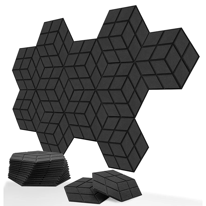 24Pcs Acoustic Foam Panels 13.8X12X0.4Inch Sound Proof Panels Echo Soundproofing Insulation Absorption Panel For Studios
24Pcs Acoustic Foam Panels 13.8X12X0.4Inch Sound Proof Panels Echo Soundproofing Insulation Absorption Panel For Studios