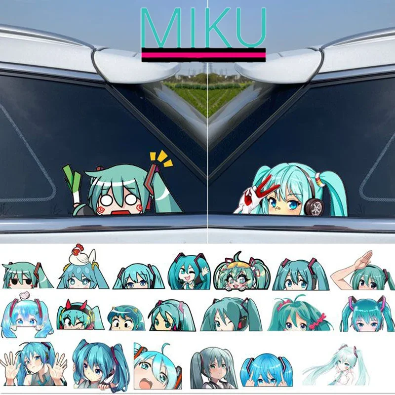 Новые Стикеры Hatsune Miku, кавайные Аниме периферийные приборы, мультяшный бокс для хранения «сделай сам», украшение автомобиля, водонепроницаемые стикеры разных размеров 
Новые Стикеры Hatsune Miku, кавайные Аниме периферийные приборы, мультяшный бокс для хранения «сделай сам», украшение автомобиля, водонепроницаемые стикеры разных размеров