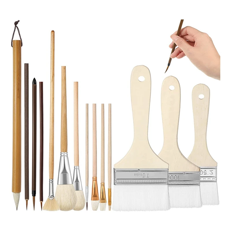 14Piece Paint Brushes Acrylic Paint Sets For Pottery Artists Adults Kids Students
14Piece Paint Brushes Acrylic Paint Sets For Pottery Artists Adults Kids Students