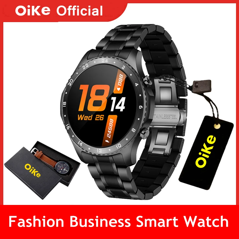 OiKe Smart Watch Men Waterproof Bluetootn Call Men's Wrist Watch Heart Rate Blood Pressure Sports Fashion Business Smartwatch
OiKe Smart Watch Men Waterproof Bluetootn Call Men's Wrist Watch Heart Rate Blood Pressure Sports Fashion Business Smartwatch