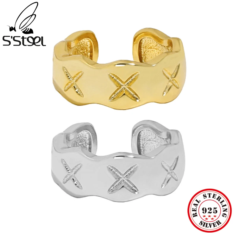 S'STEEL Korean Irregular 925 Sterling Silver Earings Ear Clip On No Piercing Cool Gifts For Women Earring Cuffs Fine Jewelry
S'STEEL Korean Irregular 925 Sterling Silver Earings Ear Clip On No Piercing Cool Gifts For Women Earring Cuffs Fine Jewelry