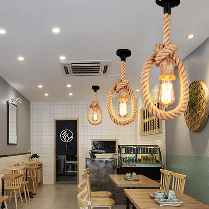 Creative Hemp Rope Light Vintage Country Decorative Ceiling DIY Pendant Lamp Lighting Home Decor pendant light fixtures 2022
Creative Hemp Rope Light Vintage Country Decorative Ceiling DIY Pendant Lamp Lighting Home Decor pendant light fixtures 2022