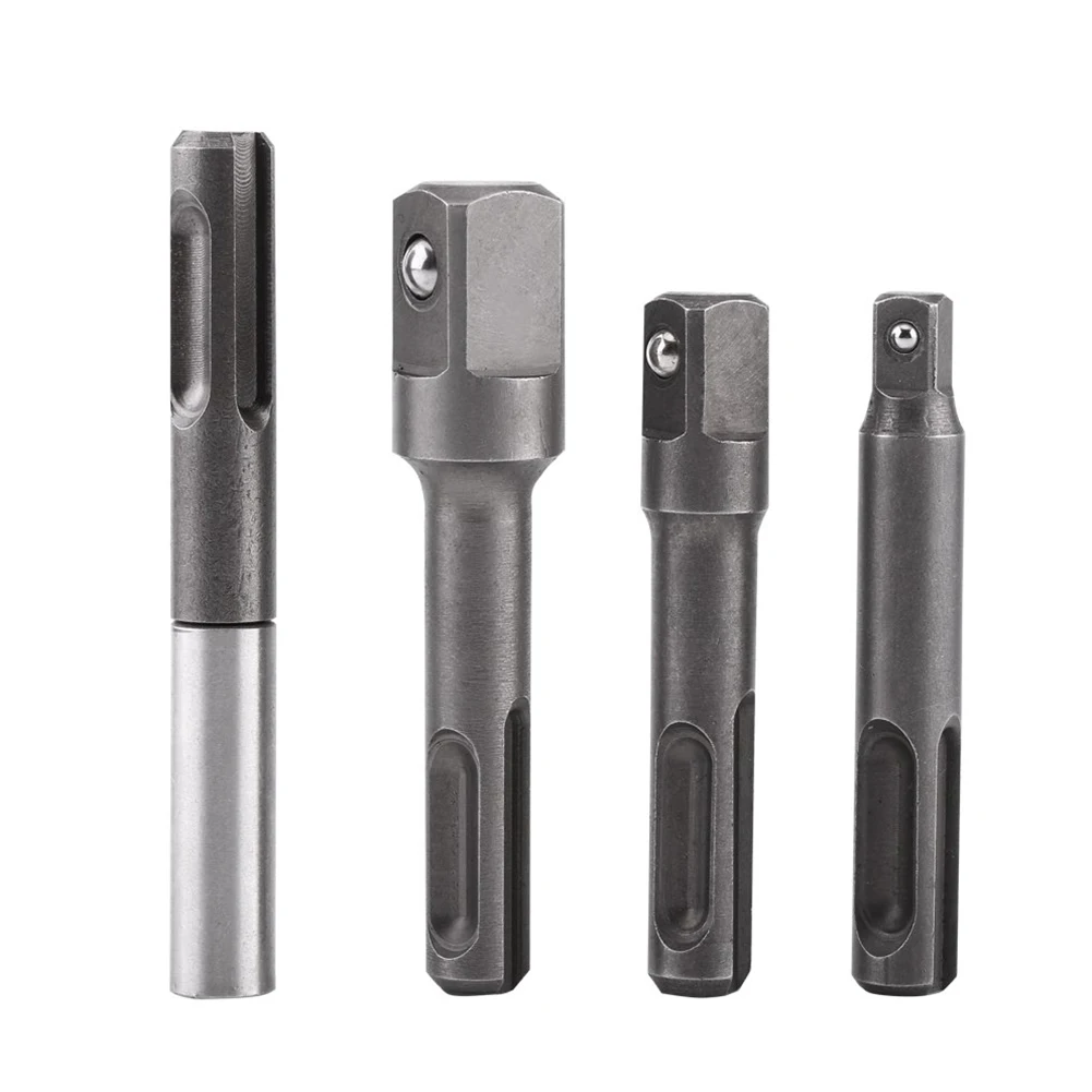 4Pcs/Set SDS Plus Shank Socket Adaptor Squares Drill Bit Holder Extension Rod 3/8" 1/4" 1/2" Hex Shank Converter Impact Drill
4Pcs/Set SDS Plus Shank Socket Adaptor Squares Drill Bit Holder Extension Rod 3/8" 1/4" 1/2" Hex Shank Converter Impact Drill