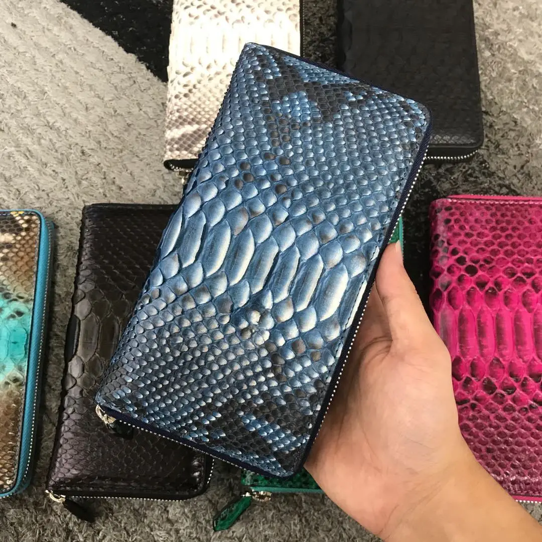 2022 New High Grade Python Skin Men's Wallet Leisure Real Snake Skin Man Long Purse Fashion High Capacity Men Clutch 45 
2022 New High Grade Python Skin Men's Wallet Leisure Real Snake Skin Man Long Purse Fashion High Capacity Men Clutch 45