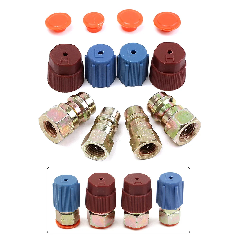 A/C R-12 to R-134a Retrofit Conversion Adapter Fitting 7/16 3/8 Low/High Side Retrofit Conversion Adapter Fitting Caps Valve Kit
A/C R-12 to R-134a Retrofit Conversion Adapter Fitting 7/16 3/8 Low/High Side Retrofit Conversion Adapter Fitting Caps Valve Kit