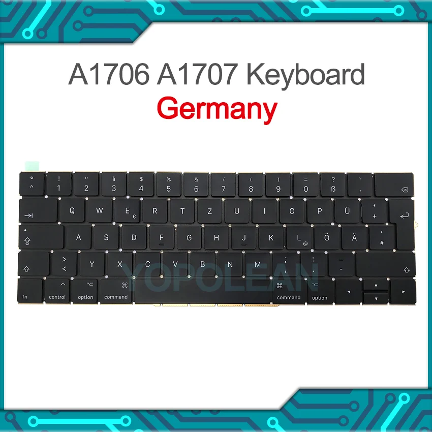 New For Macbook Pro Retina 13" 15" A1706 A1707 Germany German Keyboard 2016 2017 Years
New For Macbook Pro Retina 13" 15" A1706 A1707 Germany German Keyboard 2016 2017 Years