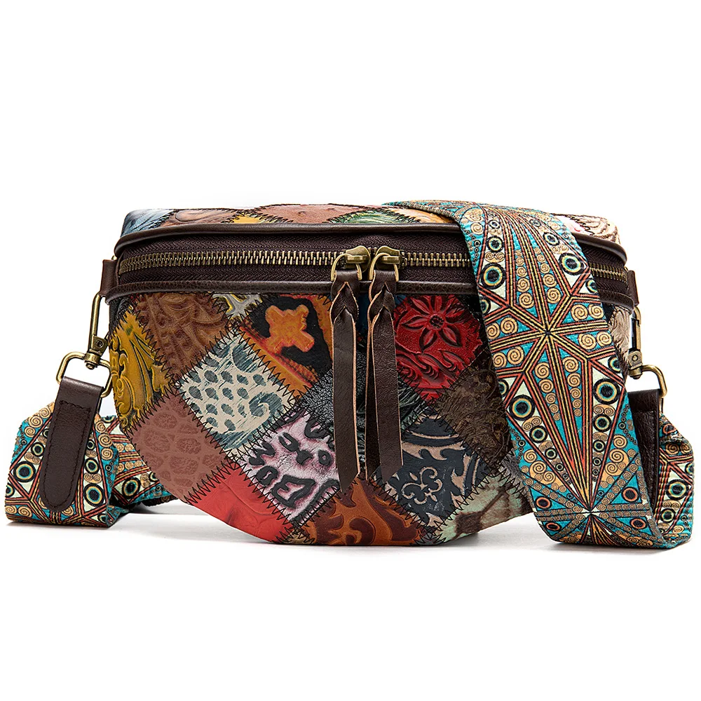 Patchwork Real Leather Women Shoulder Bags Colorful Quilted Crossbody Bag Panelled Calfskin Wide Strap Female Handbags Shell Bag
Patchwork Real Leather Women Shoulder Bags Colorful Quilted Crossbody Bag Panelled Calfskin Wide Strap Female Handbags Shell Bag