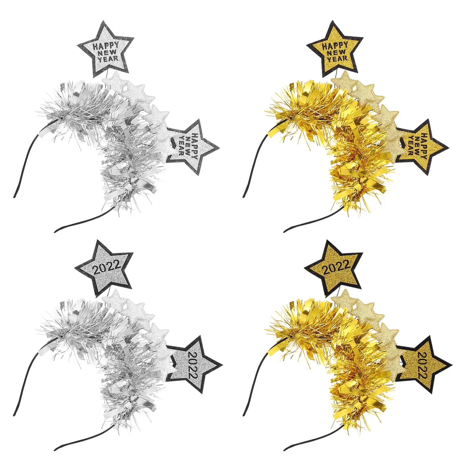4pcs Star Head Decor Durable Eye-catching 2022 Headbands New Year's Hair Clasps Hair Hoops
4pcs Star Head Decor Durable Eye-catching 2022 Headbands New Year's Hair Clasps Hair Hoops
