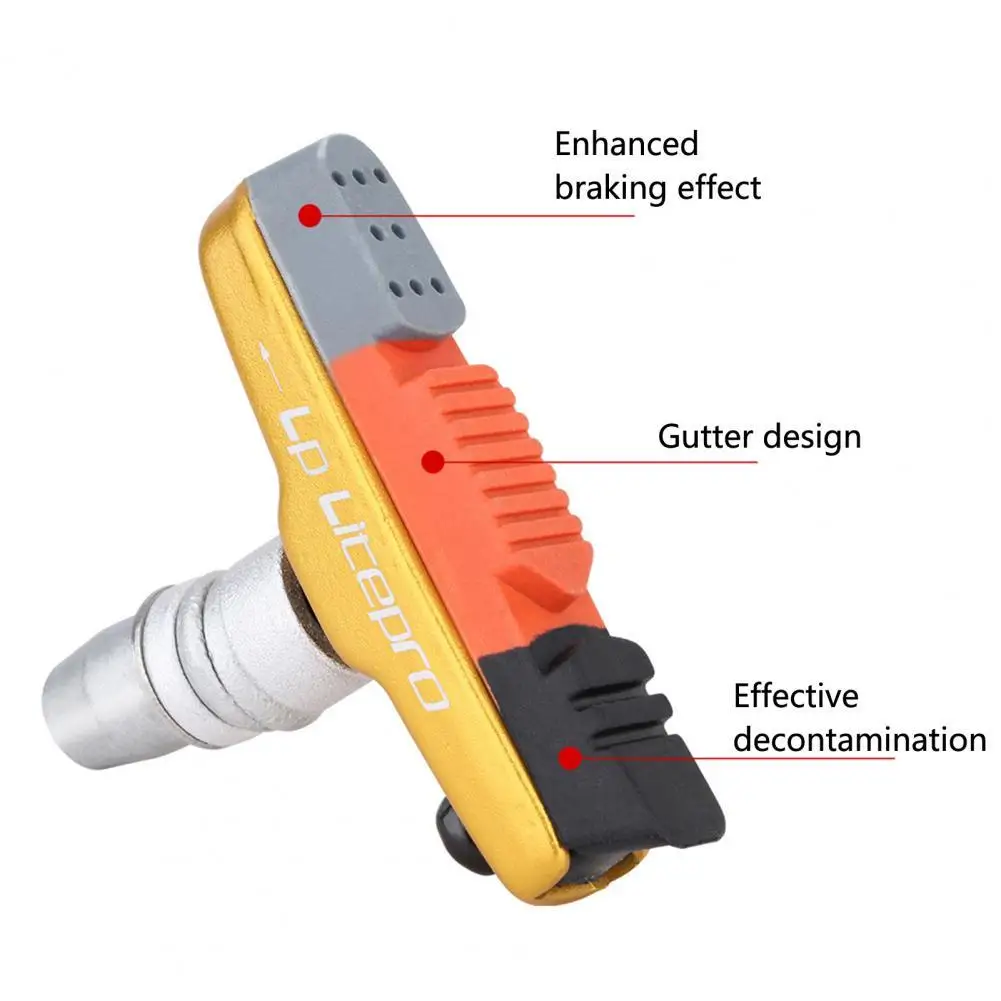 1 Pair Brake Pads Professional Practical Useful Brake Pads Thickened Rubber Reusable Bicycle Brake Pads
1 Pair Brake Pads Professional Practical Useful Brake Pads Thickened Rubber Reusable Bicycle Brake Pads