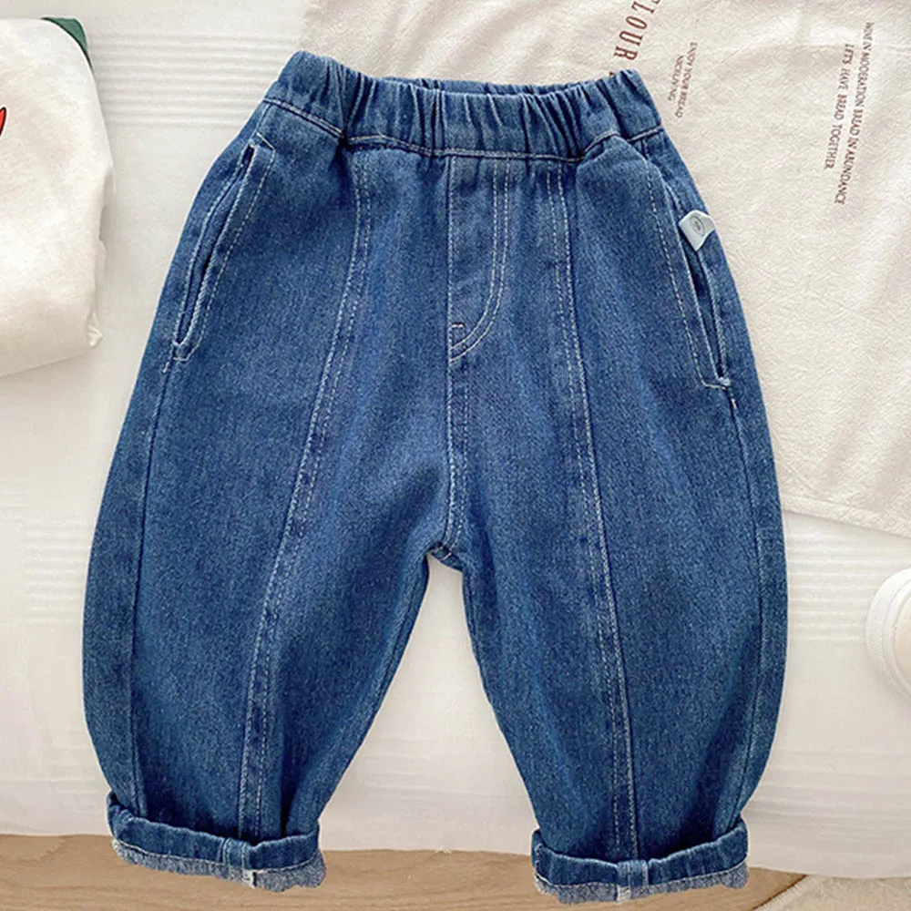 Boys Jeans For Kids Spring Autumn Solid Color Casual Loose Toddler Clothes School Girls Blue Denim Pants
Boys Jeans For Kids Spring Autumn Solid Color Casual Loose Toddler Clothes School Girls Blue Denim Pants