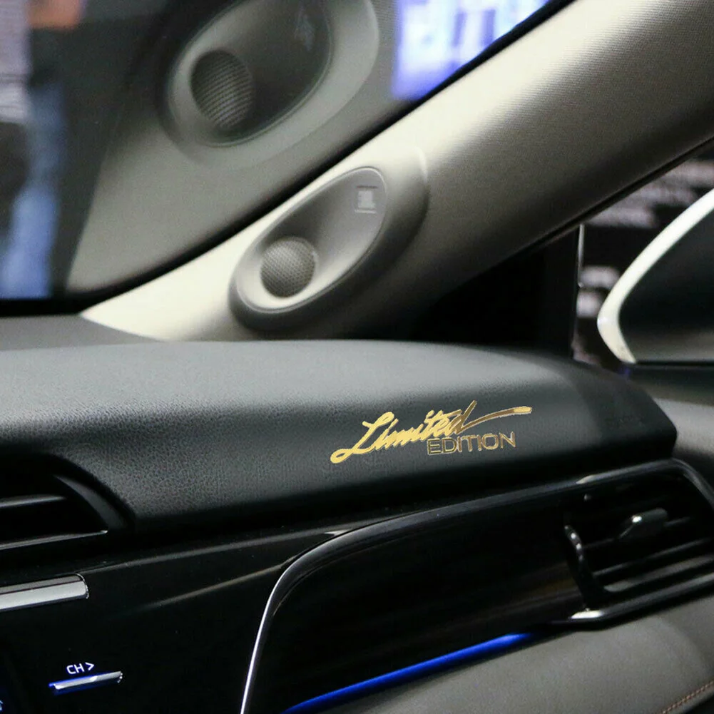 Car Stickers Car Emblem Sticker Universal Accessories Vehicle Decoration Gold Limited Edition Logo Emblem Parts
Car Stickers Car Emblem Sticker Universal Accessories Vehicle Decoration Gold Limited Edition Logo Emblem Parts