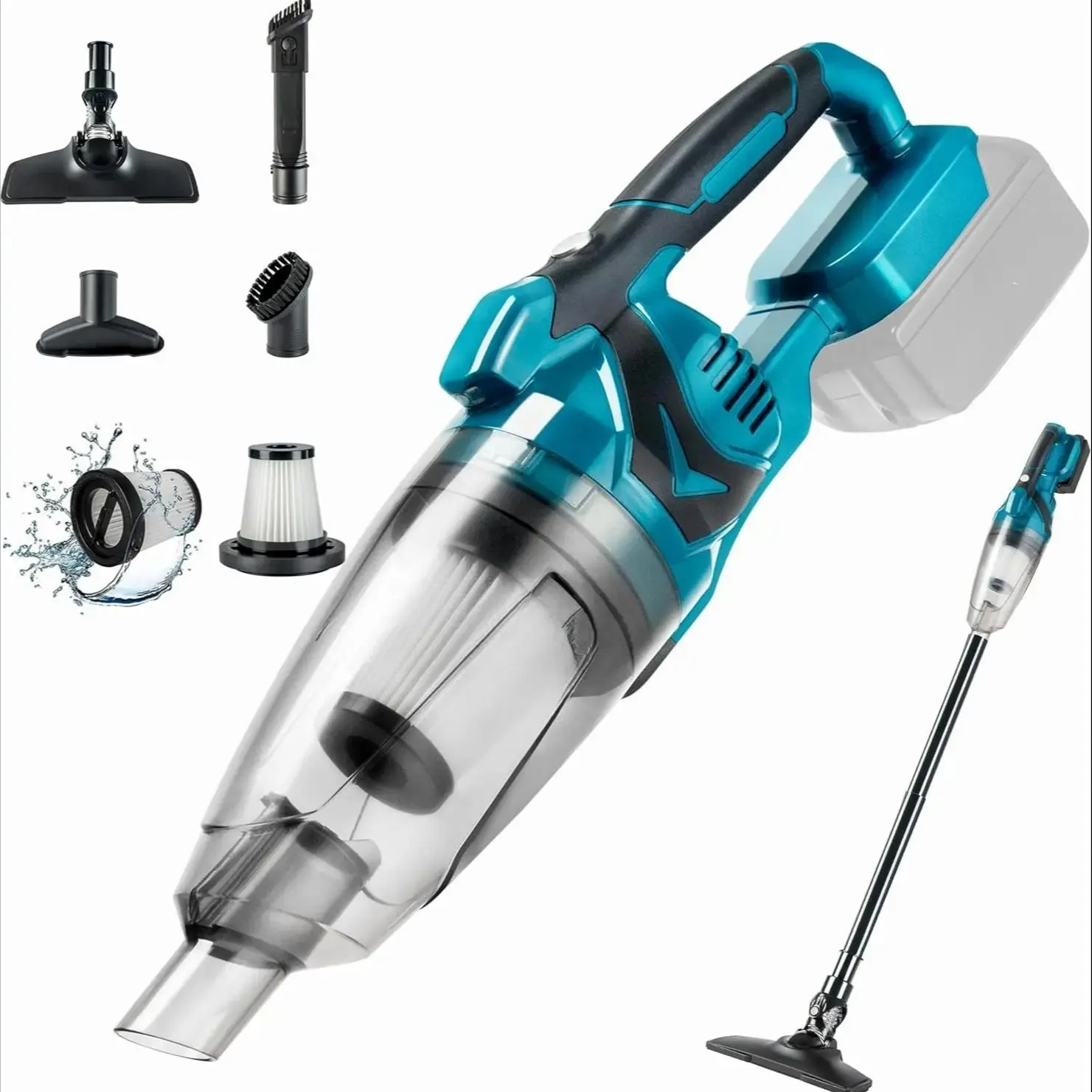 Аккумуляторный ручной пылесос Makita 18В
Аккумуляторный ручной пылесос Makita 18В