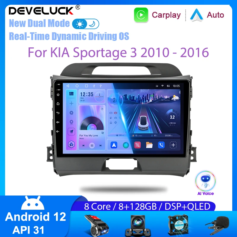 Android 12 Car Radio Multimedia Video Player for KIA Sportage 3 SL 2010-2016 2 Din Navigation Carplay Auto Stereo DVD Head Unit
Android 12 Car Radio Multimedia Video Player for KIA Sportage 3 SL 2010-2016 2 Din Navigation Carplay Auto Stereo DVD Head Unit