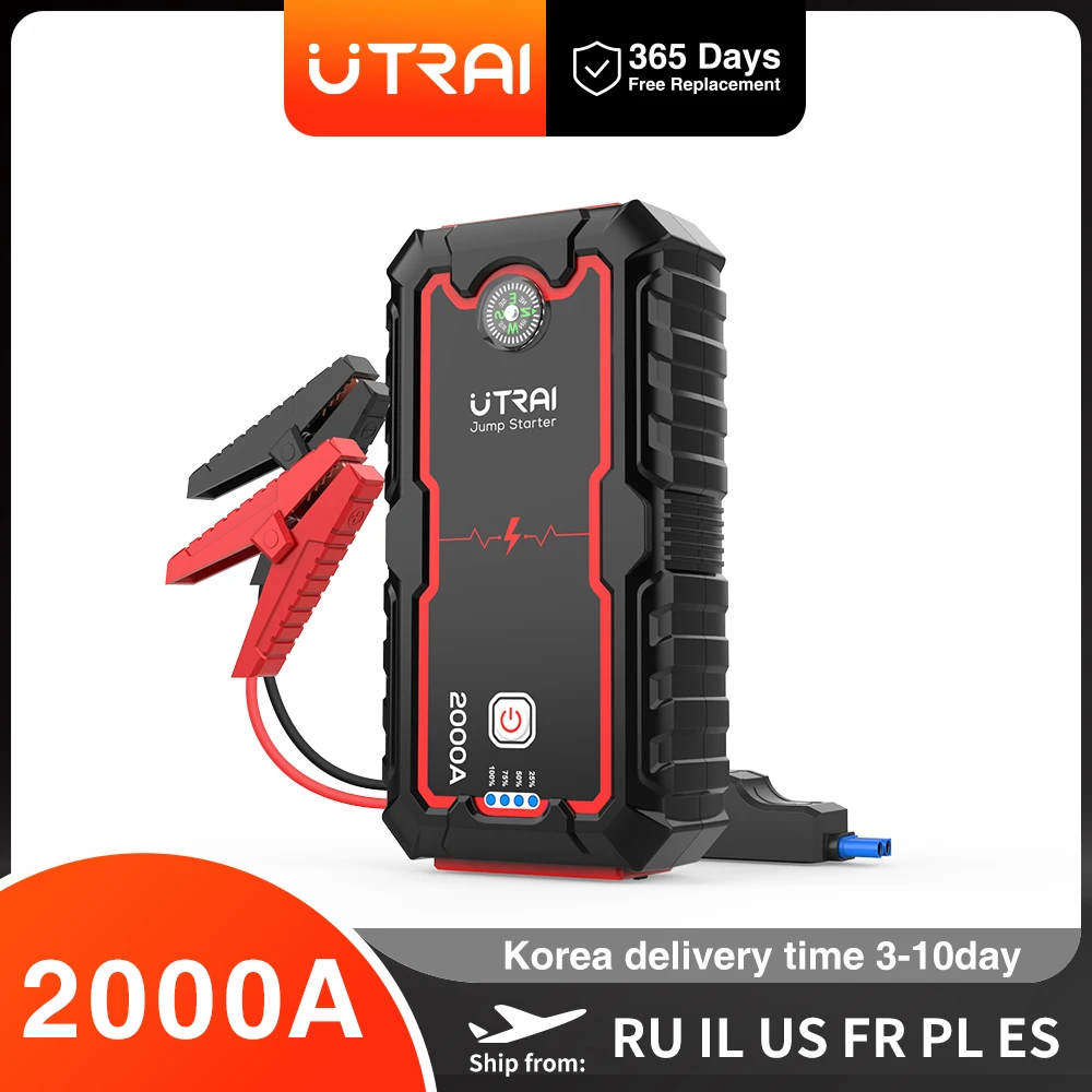 UTRAI 2000A Jump Starter Power Bank Portable Charger Starting Device For 8.0L/6.0L Emergency Car Battery Jump Starter
UTRAI 2000A Jump Starter Power Bank Portable Charger Starting Device For 8.0L/6.0L Emergency Car Battery Jump Starter