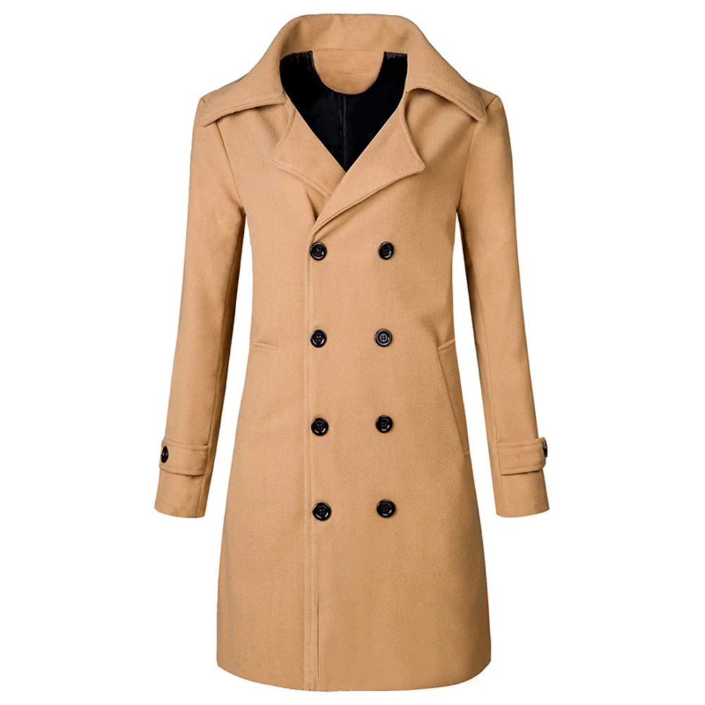 Men Warm Formal Trench Coat Double Breasted Winter Long Jacket Overcoat Outwear Over The Knee Trench Coat
Men Warm Formal Trench Coat Double Breasted Winter Long Jacket Overcoat Outwear Over The Knee Trench Coat