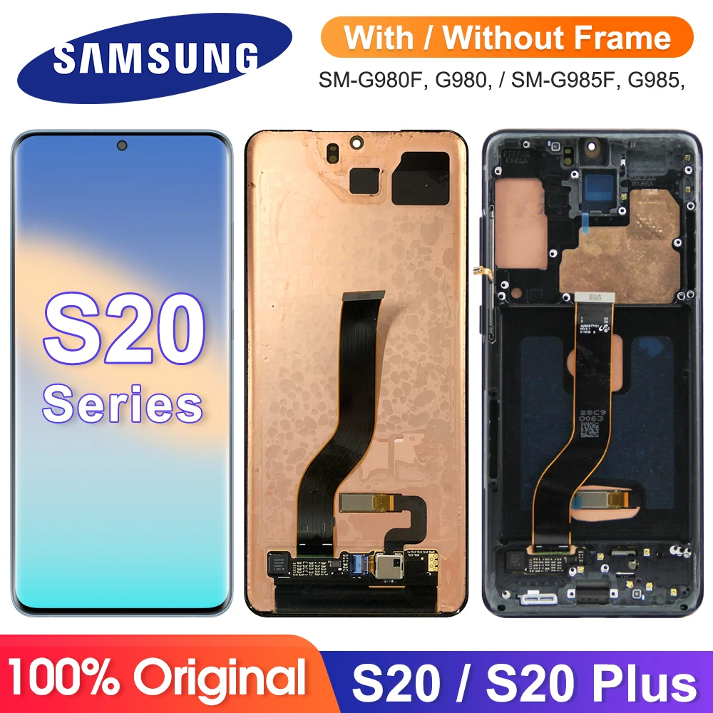 Оригинальный дисплей S20 G980 G980F/DS с рамкой, для Samsung Galaxy S20 + G985 G985F, ЖК-дисплей с сенсорным экраном и дигитайзером в сборе
Оригинальный дисплей S20 G980 G980F/DS с рамкой, для Samsung Galaxy S20 + G985 G985F, ЖК-дисплей с сенсорным экраном и дигитайзером в сборе