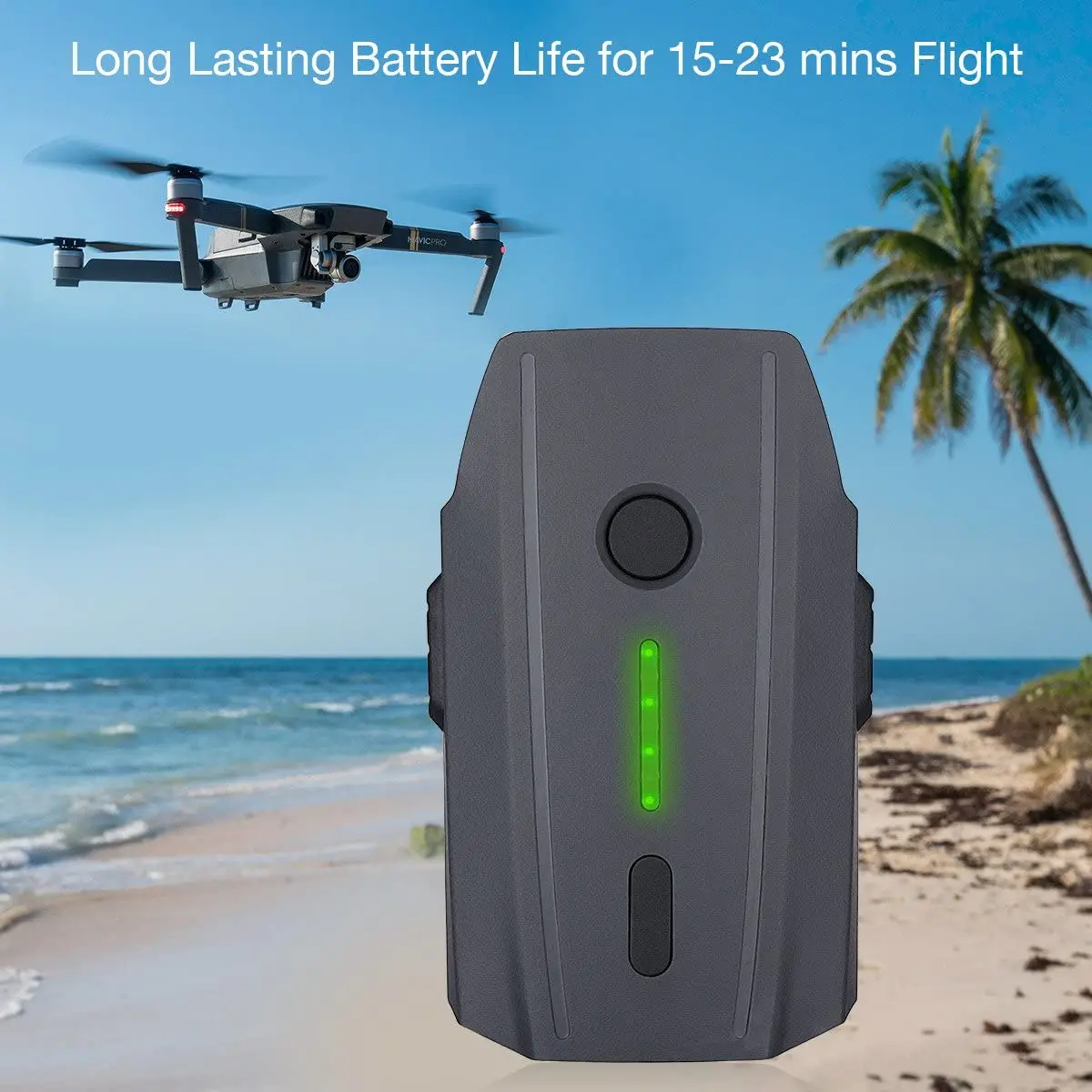 9880mAh Li-Polymer replacement battery (11.4 V) for Mavic Pro (not suitable for Mavic 2 Pro and Mavic 2 Zoom)
9880mAh Li-Polymer replacement battery (11.4 V) for Mavic Pro (not suitable for Mavic 2 Pro and Mavic 2 Zoom)