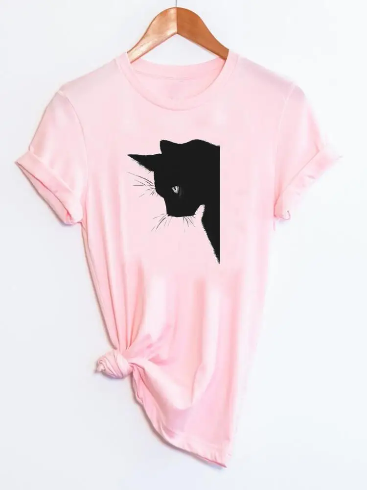 Summer T Fashion Casual Tee Women Short Sleeve Printed Clothing Cat Style Funny Lovely Style Female Clothes Graphic T-shirts
Summer T Fashion Casual Tee Women Short Sleeve Printed Clothing Cat Style Funny Lovely Style Female Clothes Graphic T-shirts