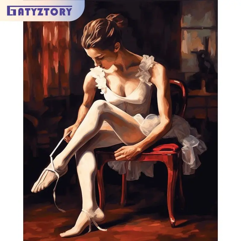 GATYZTORY Oil Painting By Numbers Handmade Coloring By Numbers Ballet Dancer Home Decors For Adults Art Supplies Gift Paint Kit
GATYZTORY Oil Painting By Numbers Handmade Coloring By Numbers Ballet Dancer Home Decors For Adults Art Supplies Gift Paint Kit