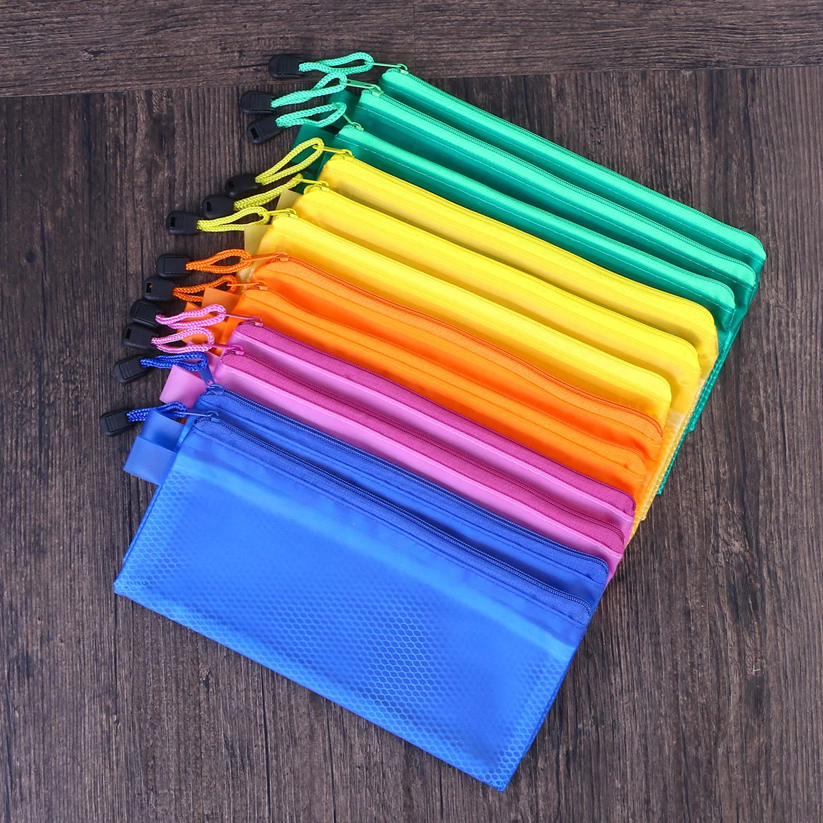 12pcs Mesh Waterproof Portable Zipper Stationery Bag A6 File Bag for Office Staffs Teachers
12pcs Mesh Waterproof Portable Zipper Stationery Bag A6 File Bag for Office Staffs Teachers