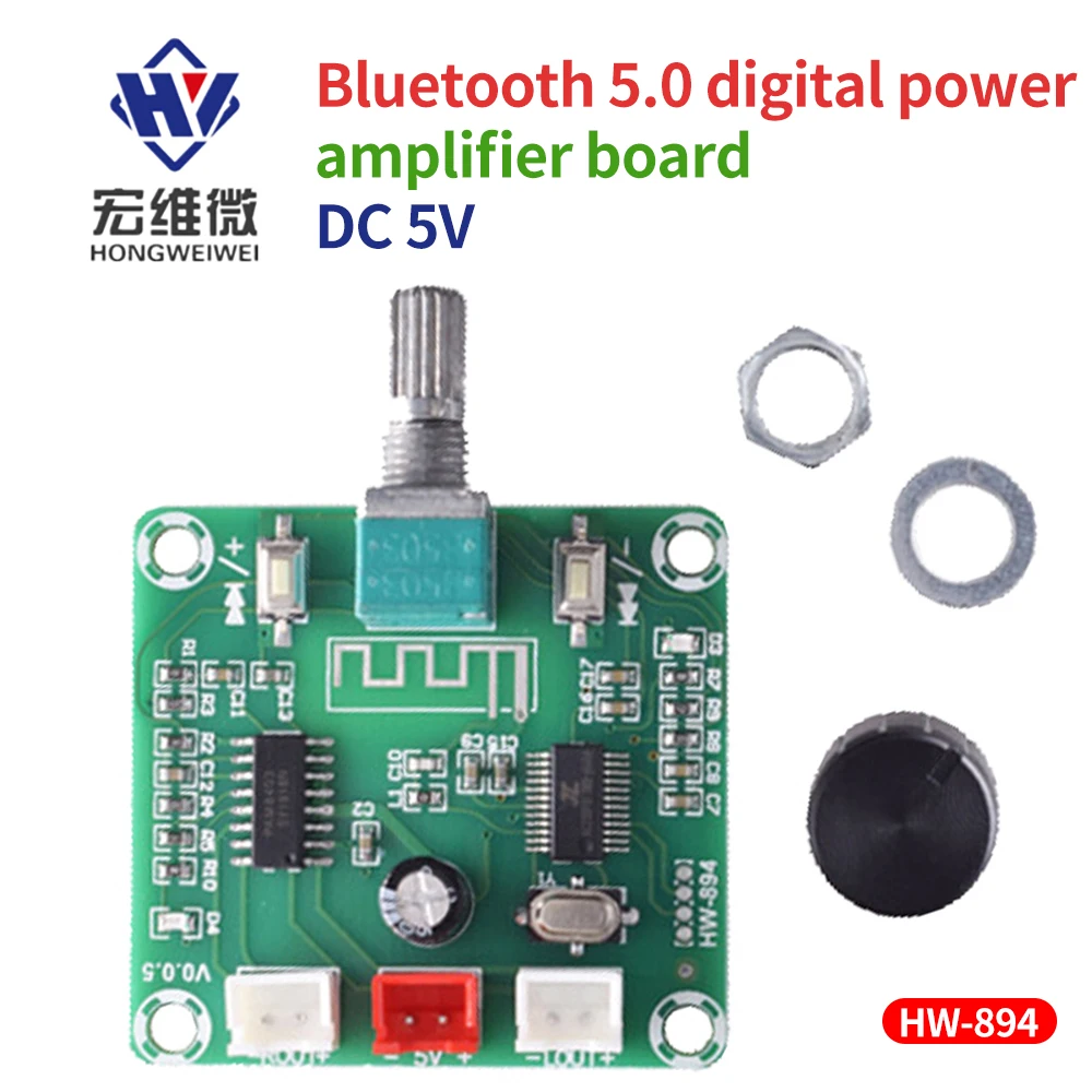 XH-A158 DC 5V Ultra Clear Bluetooth-compatible 5.0 Power Amplifier Board Dual Channel 2X5W Low Power Wireless Speaker PAM8403
XH-A158 DC 5V Ultra Clear Bluetooth-compatible 5.0 Power Amplifier Board Dual Channel 2X5W Low Power Wireless Speaker PAM8403