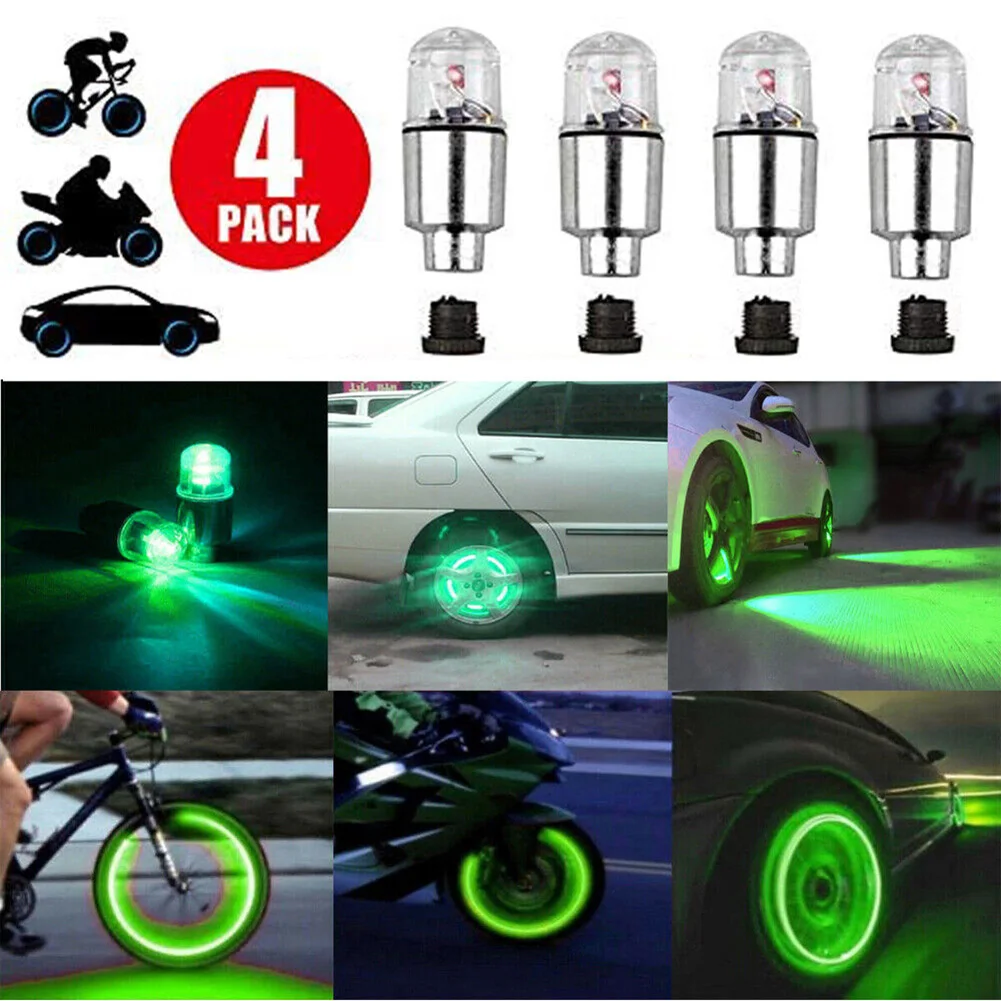 4pcs Green Car Wheel Tyre Tire Air Valve Stem LED Light Cap Cover Accessories Motocycle 4 Led Lights Wheel Air Cap Lamp
4pcs Green Car Wheel Tyre Tire Air Valve Stem LED Light Cap Cover Accessories Motocycle 4 Led Lights Wheel Air Cap Lamp