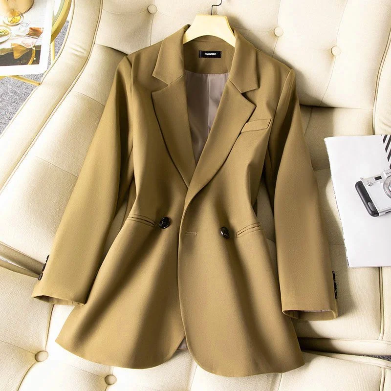 Casual Small Suit Coat Women 2023 Autumn Professional Suit Spring and Autumn Fashion Design Sense Back Split Top jacket women
Casual Small Suit Coat Women 2023 Autumn Professional Suit Spring and Autumn Fashion Design Sense Back Split Top jacket women