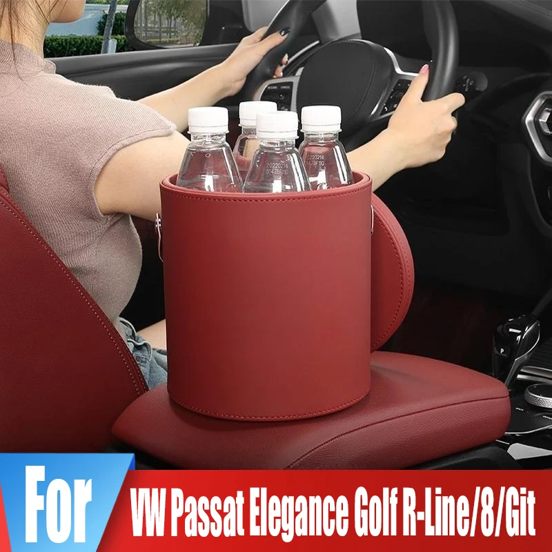 For Volkswagen VW Passat Elegance Golf R-Line/8/Git Leather Car Garbage Can Hanging Portable Pocket Cleaning Tool Storage Bucket
For Volkswagen VW Passat Elegance Golf R-Line/8/Git Leather Car Garbage Can Hanging Portable Pocket Cleaning Tool Storage Bucket